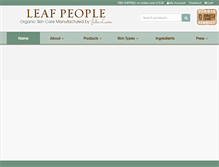 Tablet Screenshot of leafpeople.com